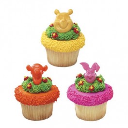 3D Pooh & Friends Cupcake Rings 3D Pooh & Friends Cupcake Rings