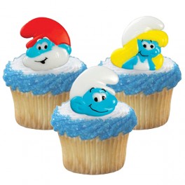 Smurf Cupcake Rings Smurf Cupcake Rings