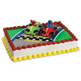 Sesame Street Elmo & Cookie Monster Race Cars Topper Sesame Street Elmo & Cookie Monster Race Cars Topper