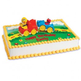 Sesame Street Big Bird & Elmo in Tow Topper Sesame Street Big Bird & Elmo in Tow Topper