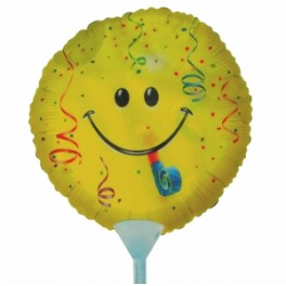 9" Smiley Party Air-Filled Balloon 9" Smiley Party Air-Filled Balloon