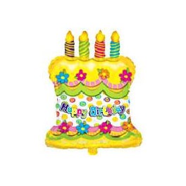 14" Yellow HB Cake Air-Filled Balloon 14" Yellow HB Cake Air-Filled Balloon