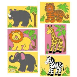 Safari Animals Sand Art Set Safari Animals Sand Art Set