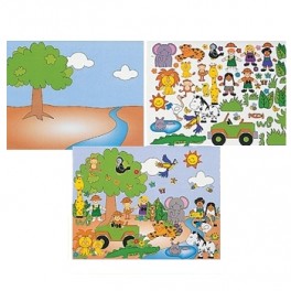 Noah's Ark Animal Sticker Scene Noah's Ark Animal Sticker Scene