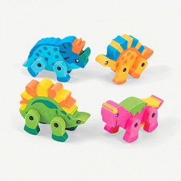 Moveable Dinosaur Erasers Moveable Dinosaur Erasers
