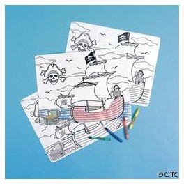 Pirate Wipe Off Mat Pirate Wipe Off Mat