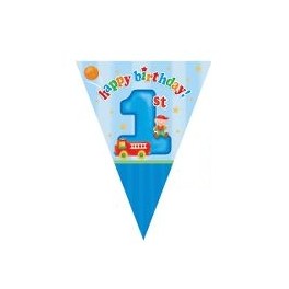 Fun At One Boy Flag Banner Fun At One Boy Flag Banner