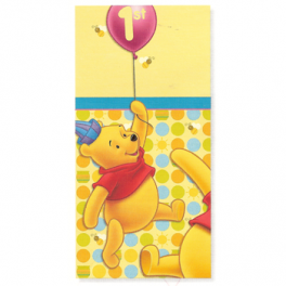 Pooh 1st Birthday Tablecover Pooh 1st Birthday Tablecover