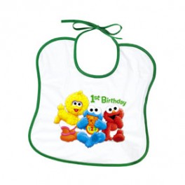 Sesame 1st Birthday Bib Sesame 1st Birthday Bib