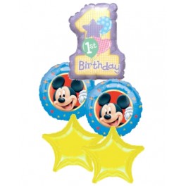 Mickey 1st Mylar Bouquet Mickey 1st Mylar Bouquet