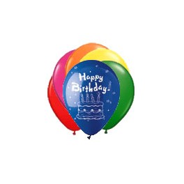 12" Happy Birthday Latex Balloons 12" Happy Birthday Latex Balloons