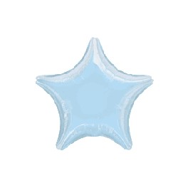 18" Pastel Blue Star Mylar Balloon 18" Pastel Blue Star Mylar Balloon