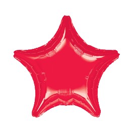 18" Red Star Mylar Balloon 18" Red Star Mylar Balloon