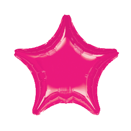 18" Hot Pink Star Mylar Balloon 18" Hot Pink Star Mylar Balloon