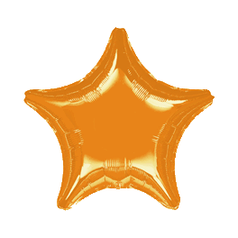 18" Orange Star Mylar Balloon 18" Orange Star Mylar Balloon