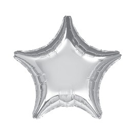 18" Silver Star Mylar Balloon 18" Silver Star Mylar Balloon