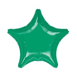 18" Jungle Green Star Mylar Balloon 18" Jungle Green Star Mylar Balloon
