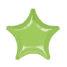 18" Lime Green Star Mylar Balloon 18" Lime Green Star Mylar Balloon