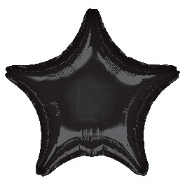 18" Black Star Mylar Balloon 18" Black Star Mylar Balloon