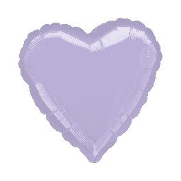 18" Lilac Heart Mylar Balloon 18" Lilac Heart Mylar Balloon