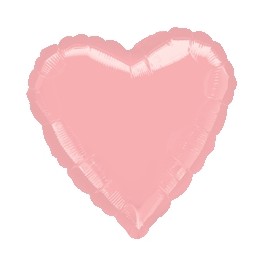 18" Pastel Pink Heart Mylar Balloon 18" Pastel Pink Heart Mylar Balloon