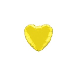 18" Yellow Heart Mylar Balloon 18" Yellow Heart Mylar Balloon