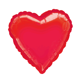 18" Red Heart Mylar Balloon 18" Red Heart Mylar Balloon