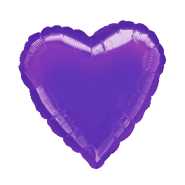 18" Purple Heart Mylar Balloon 18" Purple Heart Mylar Balloon