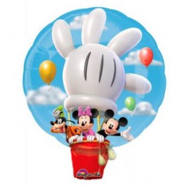 28" Mickey Mouse Hot Air Balloon Mylar Balloon 28" Mickey Mouse Hot Air Balloon Mylar Balloon