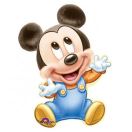 32" Mickey Mouse 1st BD Boy Mylar Balloon 32" Mickey Mouse 1st BD Boy Mylar Balloon