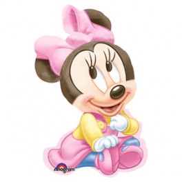 33" Minnie Mouse 1st BD Girl Mylar Balloon 33" Minnie Mouse 1st BD Girl Mylar Balloon