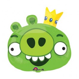 23" Angry Bird King Pig Mylar Balloon 23" Angry Bird King Pig Mylar Balloon