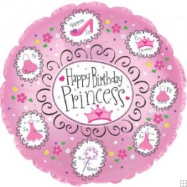 18" Princess Mylar Balloon 18" Princess Mylar Balloon
