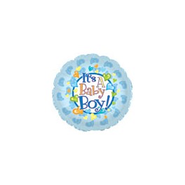 18" Baby Boy Feet Mylar Balloon 18" Baby Boy Feet Mylar Balloon