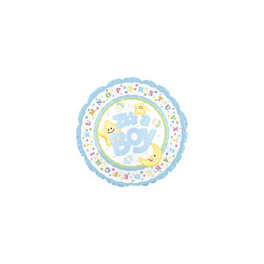 18" Baby Boy Star & Moon Mylar Balloon 18" Baby Boy Star & Moon Mylar Balloon