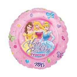 18" Disney Princess Birthday Mylar Balloon 18" Disney Princess Birthday Mylar Balloon