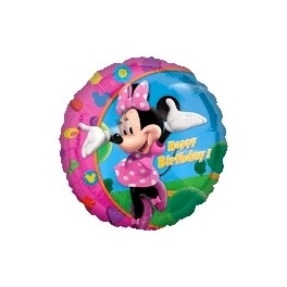 18" Minnie Mouse Birthday Mylar Balloon 18" Minnie Mouse Birthday Mylar Balloon