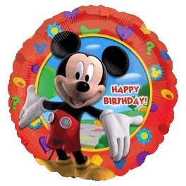 18" Mickey Clubhouse Birthday Mylar Balloon 18" Mickey Clubhouse Birthday Mylar Balloon