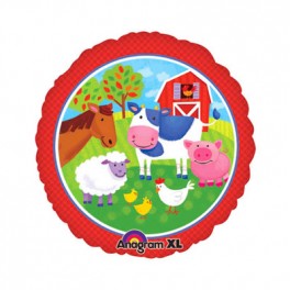 18" Barnyard & Friends Mylar Balloon 18" Barnyard & Friends Mylar Balloon